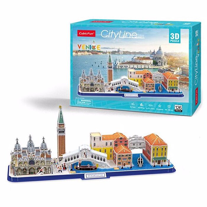 Cubic Fun Venedik 126 Parça 3D Puzzle