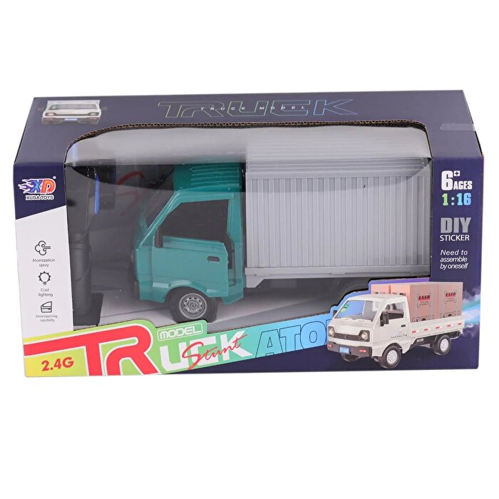 Şarjlı Kumandalı Duman Atan Kamyon Yeşil