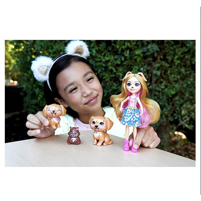 Enchantimals Aile Serileri Oyun Seti Gerika Golden Retriver Ailesi HHB85