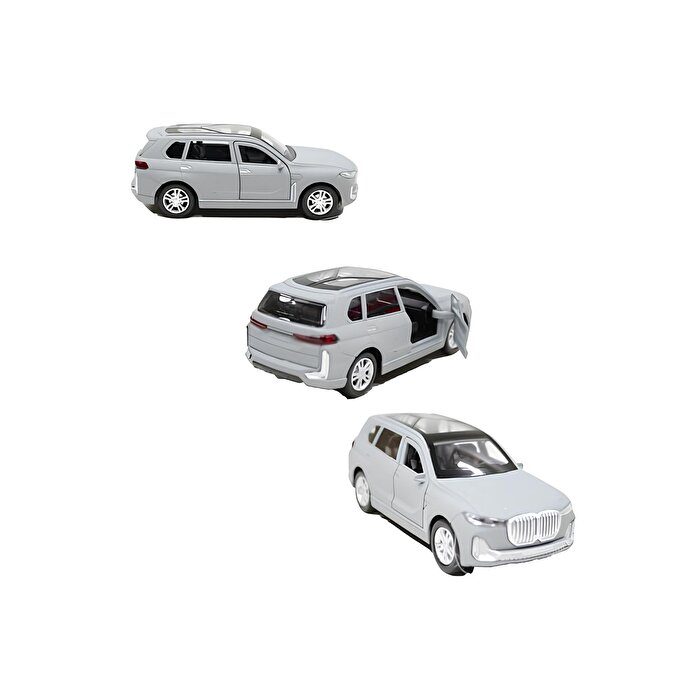 Sesli Işıklı Metal Çek Bırak Jeep Gri