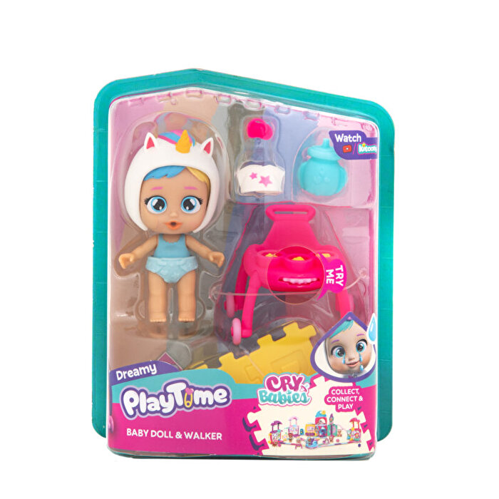 Cry Babies Play Time Mini Bebek ve Yürüteç 923218