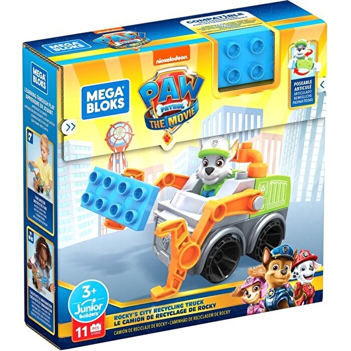 Mega Bloks PAW Patrol Filmi Rocky'nin Geri Dönüşüm Kamyonu