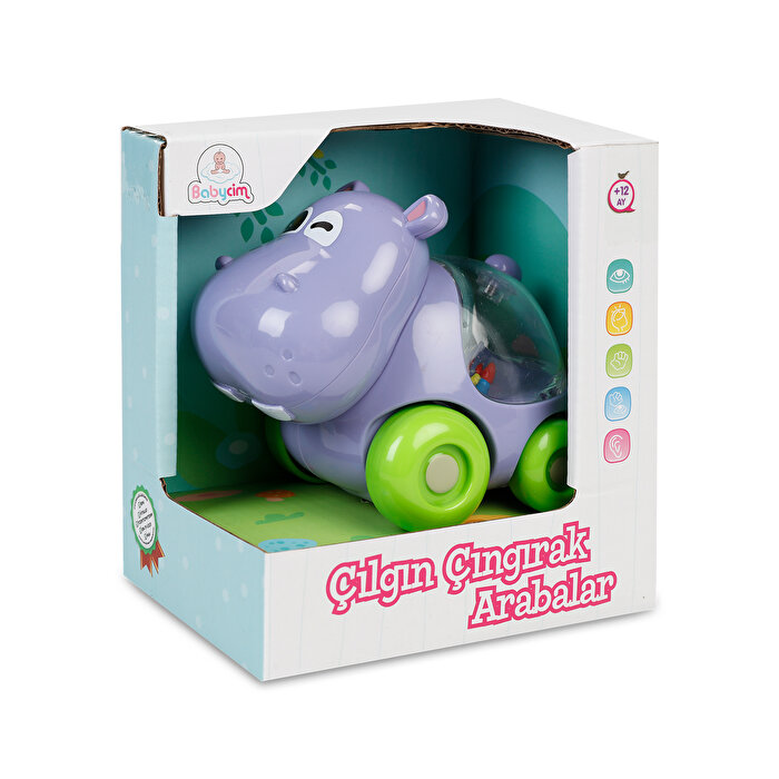 Babycim Çılgın Çıngırak Araba Hippo