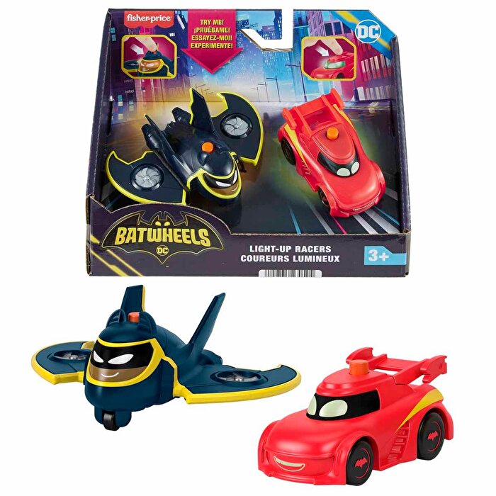 Fisher Price Batwheels Işıklı Yarışçılar Redbird & Batwing 2’li Paket HML26
