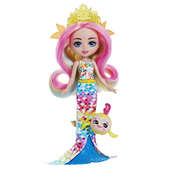 Enchantimals Popüler Karakter Bebekler Radia Rainbow Fish ve Flo HCF68