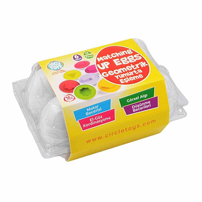 6'lı Geometrik Yumurta Eşleme Oyunu