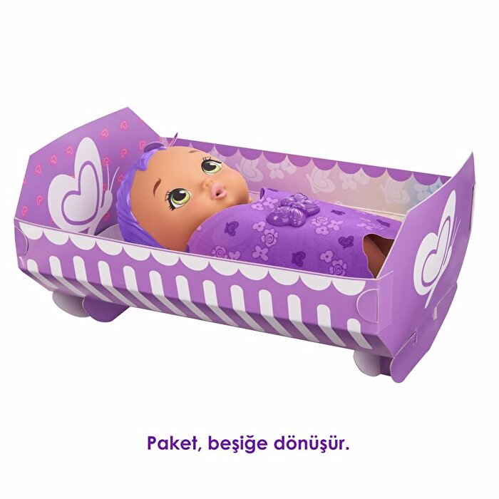 My Garden Baby Kelebek Bebeğimin Bakım Zamanı Mor Saçlı Bebek GYP11