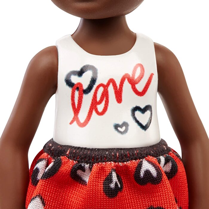 Barbie Aksesuarlı Chelsea Bebekler Kalp Desenli Etekli GXT35