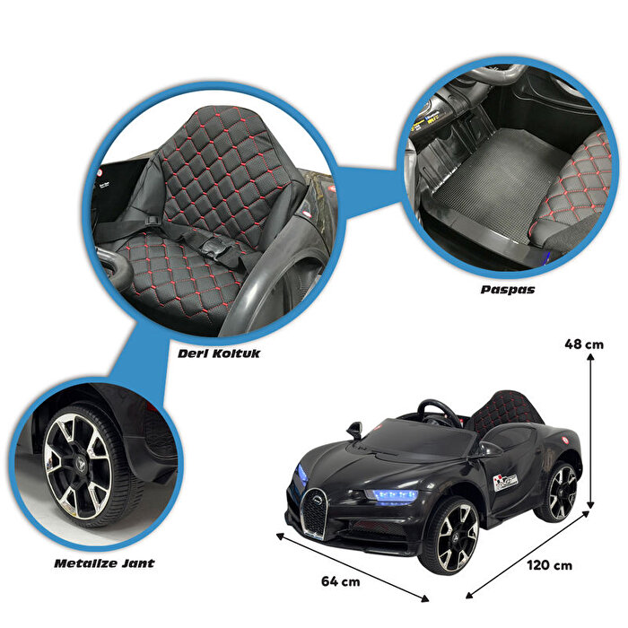 Bravo Gt 12 Volt Akülü Araba Siyah