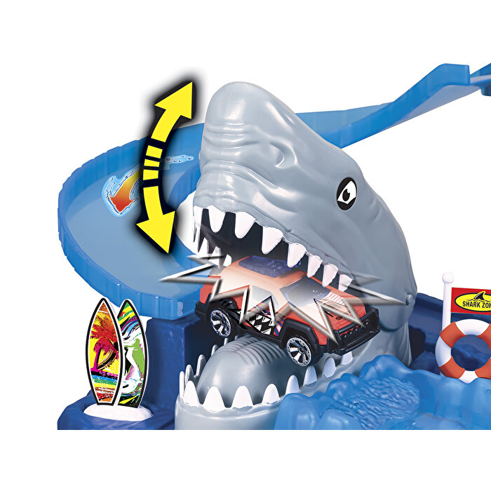 Express Wheels Renk Değiştiren Arabalı Köpekbalığı Saldırısı Oyun Seti