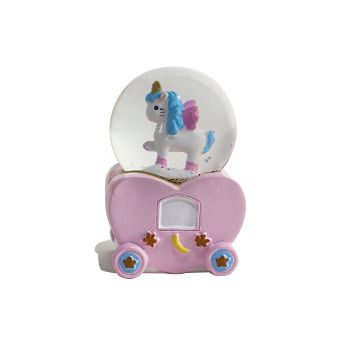 Mini Işıklı Renkli Unicorn Kar Küresi