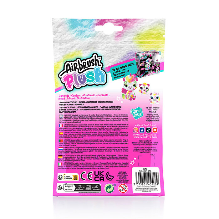 Airbrush Plush Neon Boyama Kalemi Yedeği