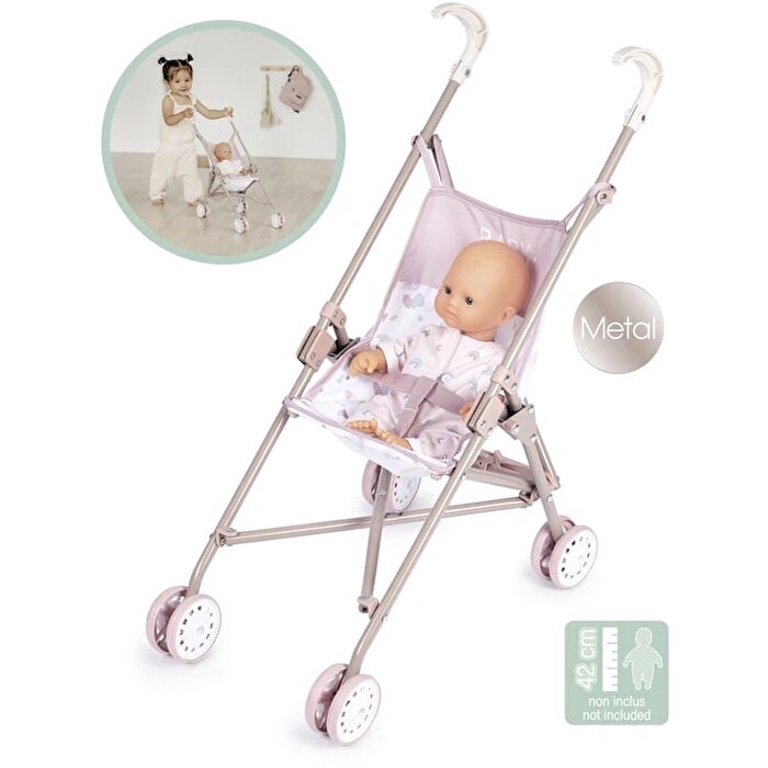 Smoby Baby Nurse Katlanabilir Oyuncak Bebek Arabası