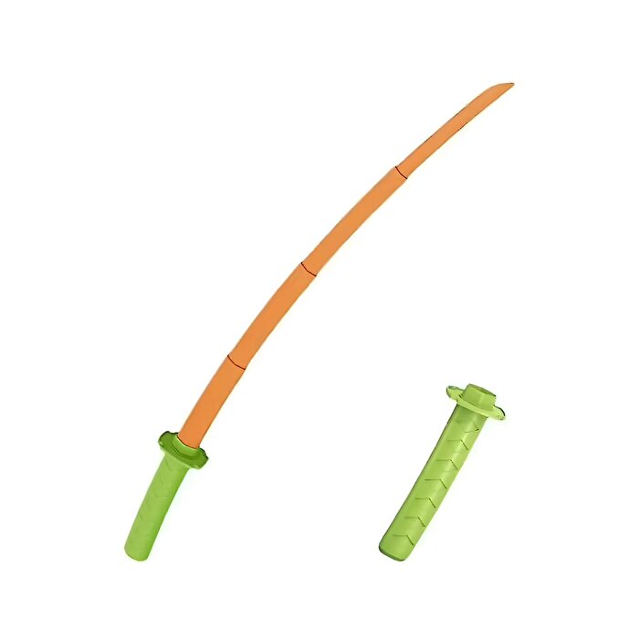 3D Geri Çekilebilir Samuray Kılıcı Turuncu