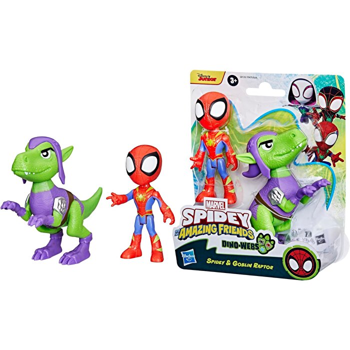 Spidey And His Amazing Friends Dino Webs Spidey & Goblin Raptor G0120