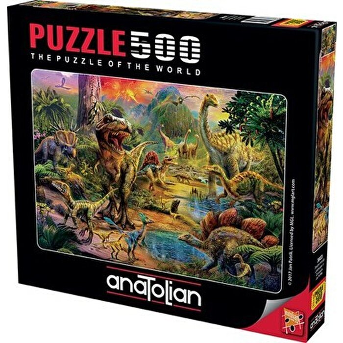 Anatolian 500 Parça Puzzle Dinozor Krallığı