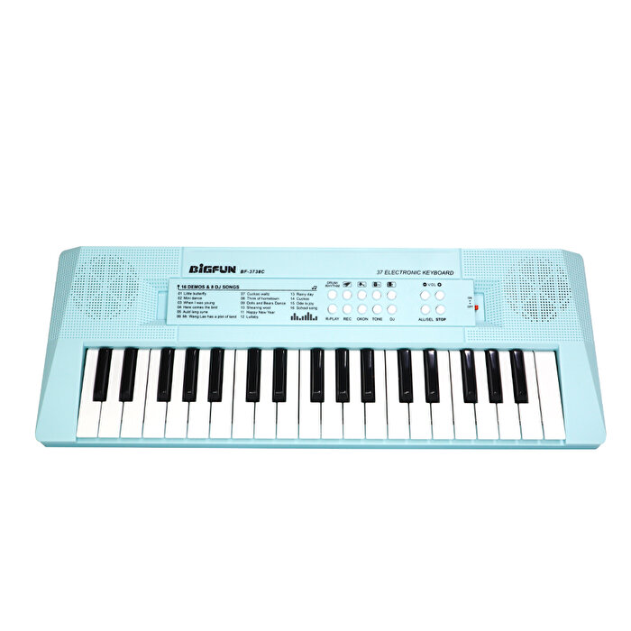 37 Tuş Soft Renkler Piano Mavi