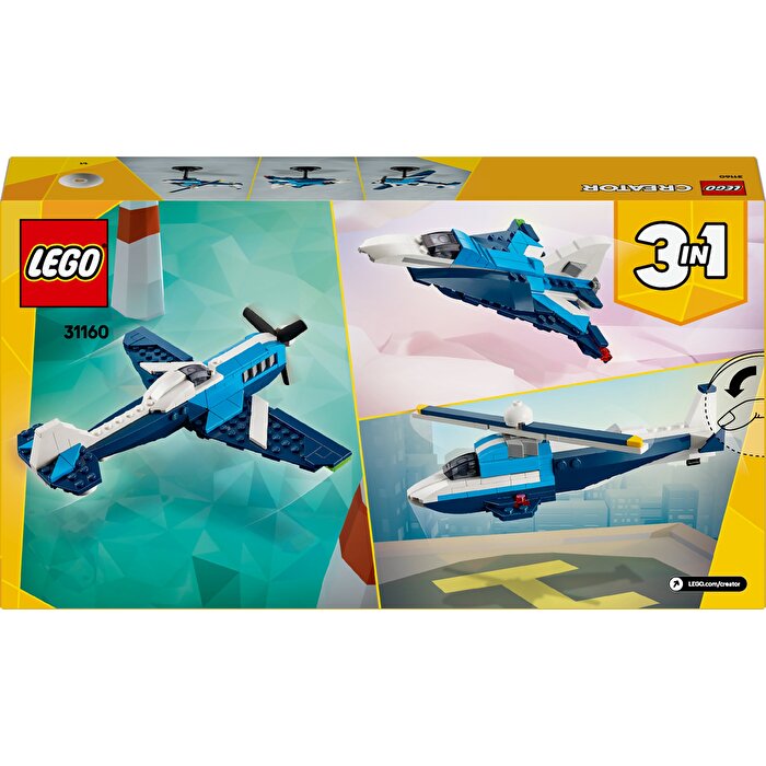 LEGO Creator 3'ü 1 Arada Uçak: Yarış Uçağı 31160