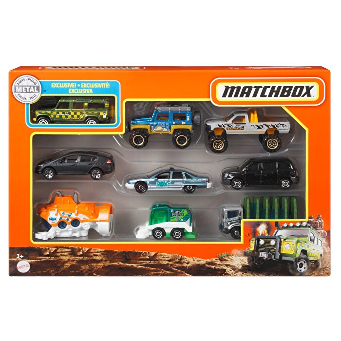 Matchbox 1:64 Dokuzlu Araba Seti GVY61