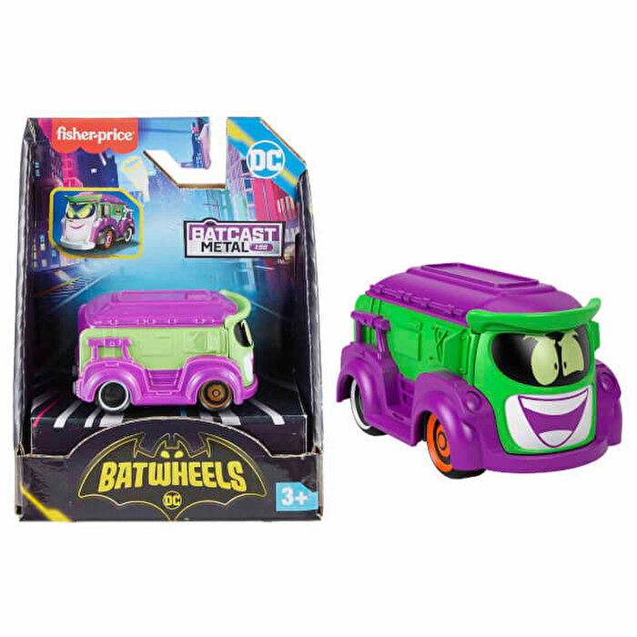 Fisher Price Dc Batwheels 1:55 Ölçekli Arabalar Prank The Joker