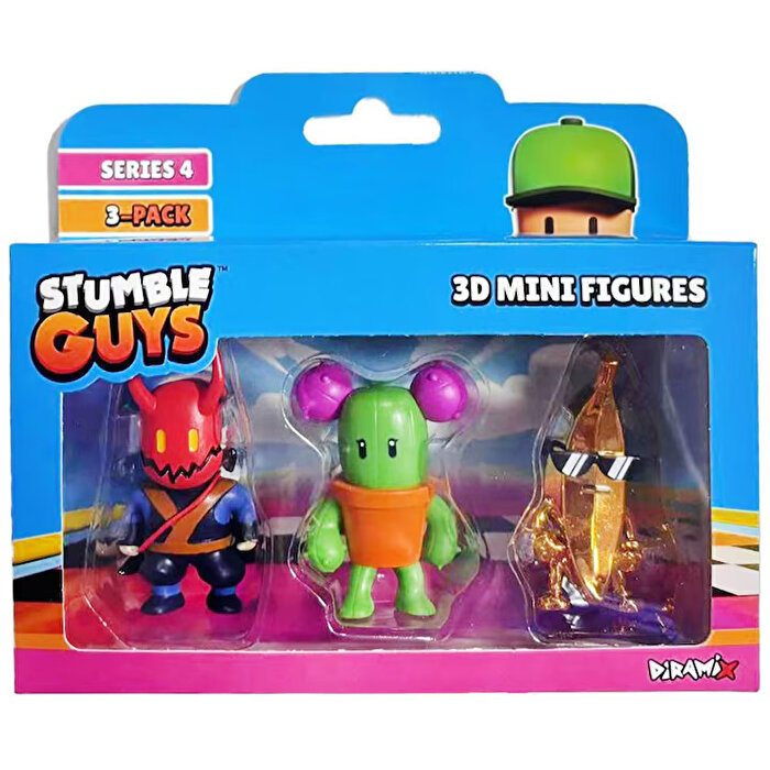 Stumble Guys 3'lü Mini Figür S4 Set 8
