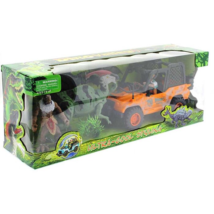 Dinozor Avcısı Jeepli Oyun Seti  D124-58
