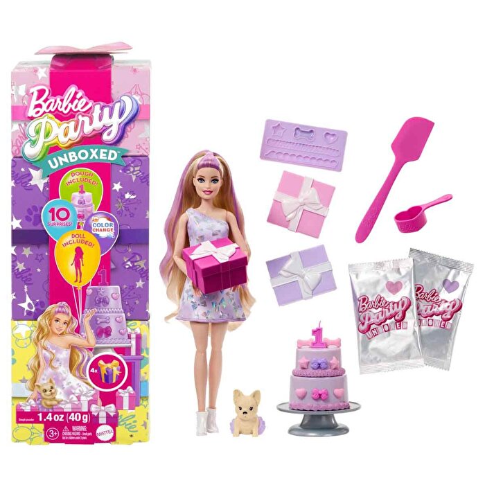 Barbi̇e Party Unboxed Köpeğimin Doğum Günü Serisi̇ JFG70