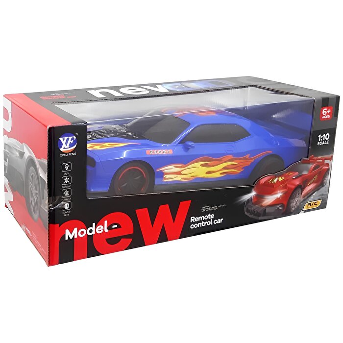 1/10 Ölçekli Uzaktan Kumandalı Şarjlı Araba Mavi