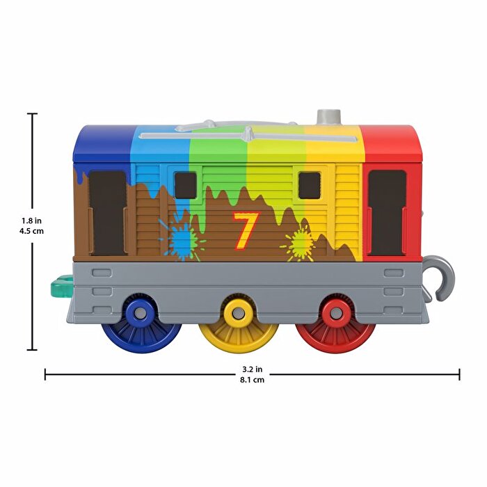 Thomas ve Arkadaşları Trackmaster Sür-Bırak Küçük Tekli Trenler Rainbow Toby GYV65
