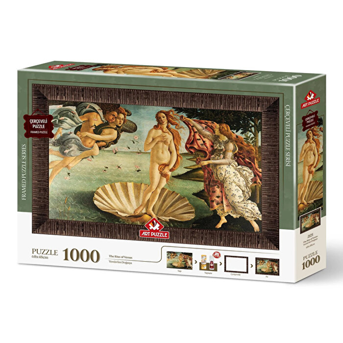 Venüs'ün Doğuşu Sandro Botticelli Çerçeveli Puzzle 1000 Parça