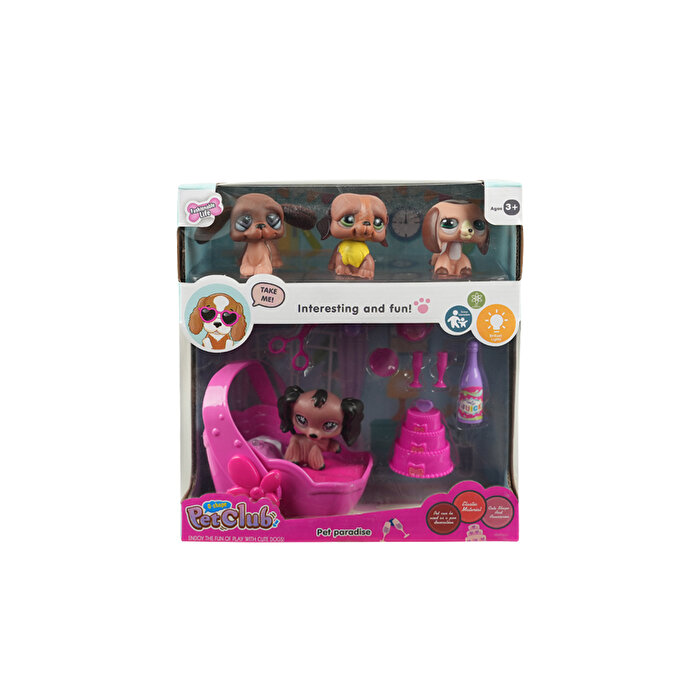 Kutuda 4'lü Köpek Miniş Seti Aksesuarlı Lovely