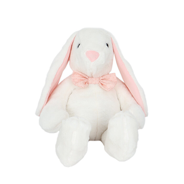 Papyonlu Uzun Kulak Tavşan Ekru 60 Cm