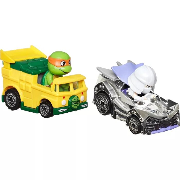 Hot Wheels RacerVerse İkili Arabalar Shredder & Michelangelo