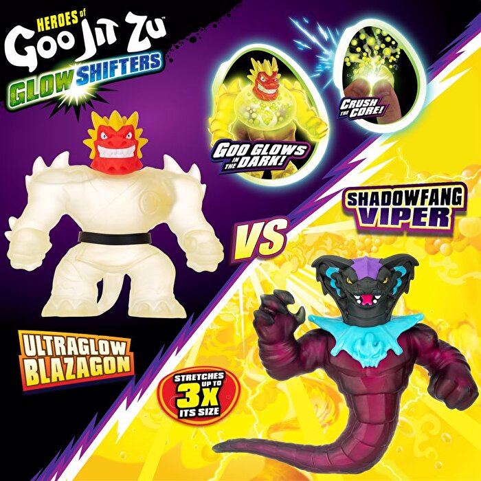 Goojitzu Glowshifter 2’li Paket Ultraglow Blazagon vs Shadowfang Viper