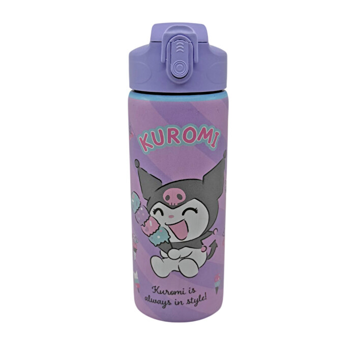 Kuromi Çelik Mor Matara 600 Ml