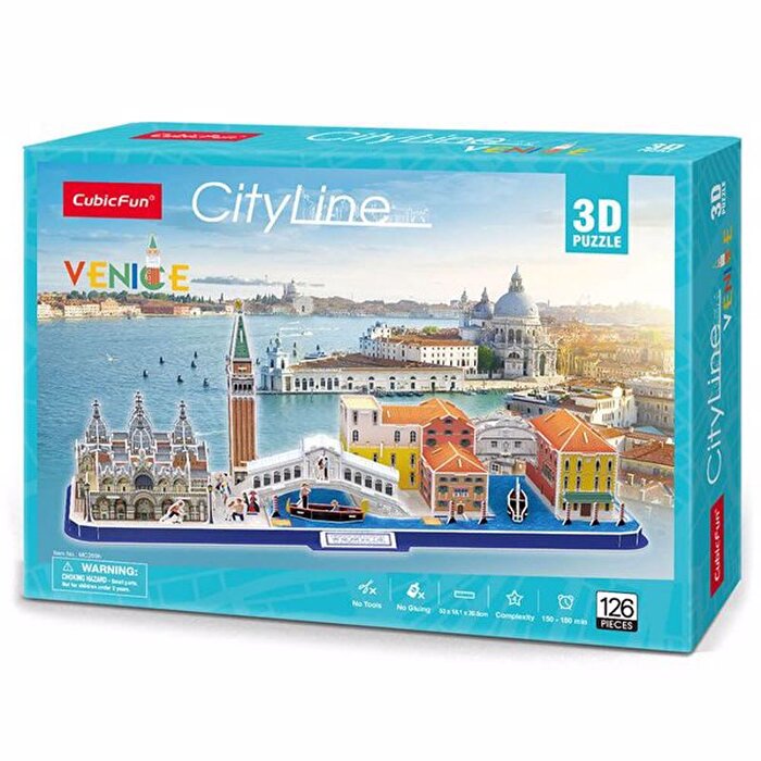 Cubic Fun Venedik 126 Parça 3D Puzzle