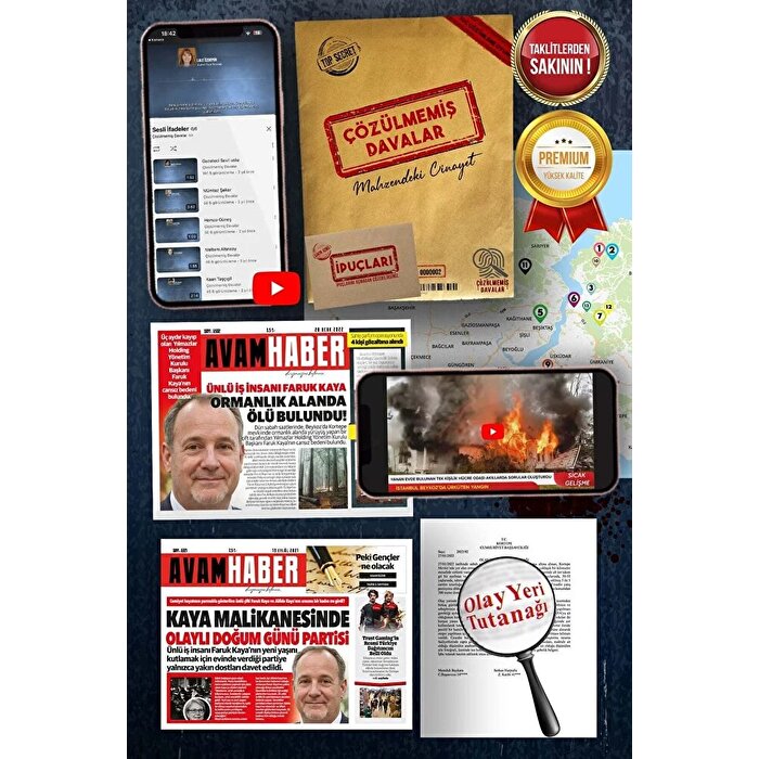 Çözülmemiş Davalar Mahzendeki Cinayet Dedektif Oyunu