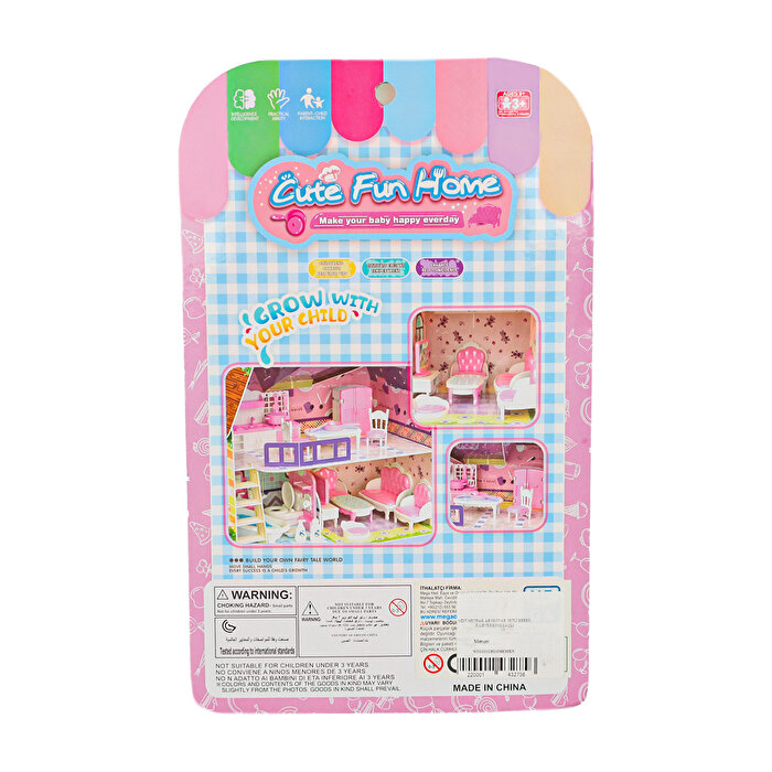 Mini Mutfak Aksesuar Setli Bebek Kahverengi Saçlı