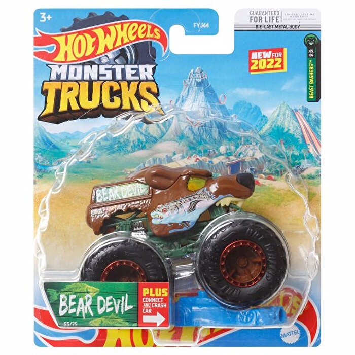 Hot Wheels Monster Trucks 1:64 Arabalar Bear Devil HCP39
