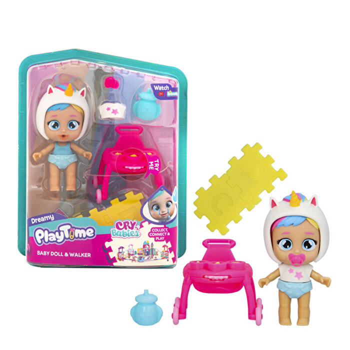 Cry Babies Play Time Mini Bebek ve Yürüteç 923218