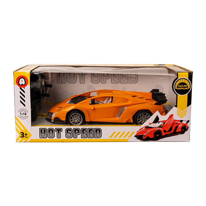 1:18 Full Fonksiyon Uzaktan Kumandalı Araba Turuncu
