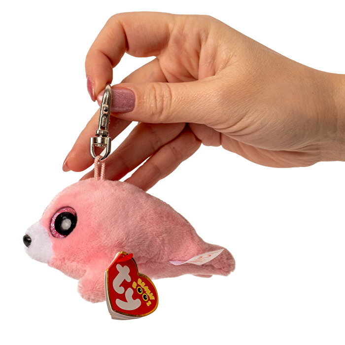 TY Beanie Boo´s Pierre Pembe Fok Peluş Anahtarlık