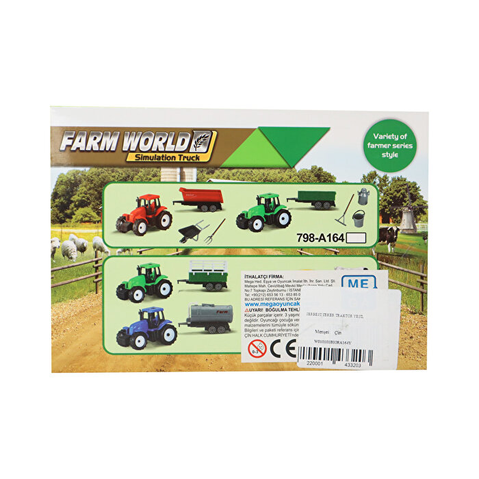 Çiftlik Dünyası Traktör Seti Yeşil