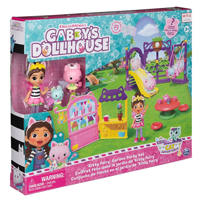 Gabby's Dollhouse Kitty Peri Bahçe Partisi Oyun Seti