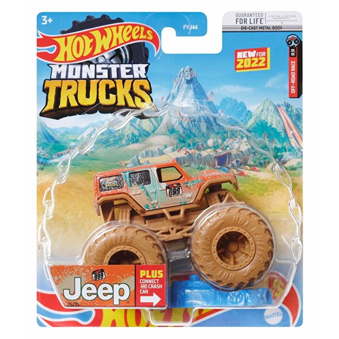 Hot Wheels Monster Trucks 1:64 Arabalar Jeep HCP84