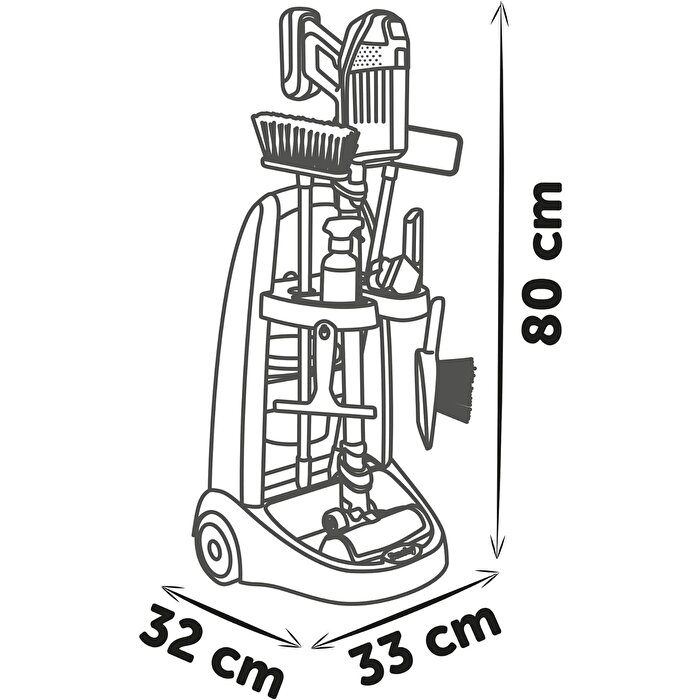 Smoby Rowenta Araba & Elektrikli Süpürge