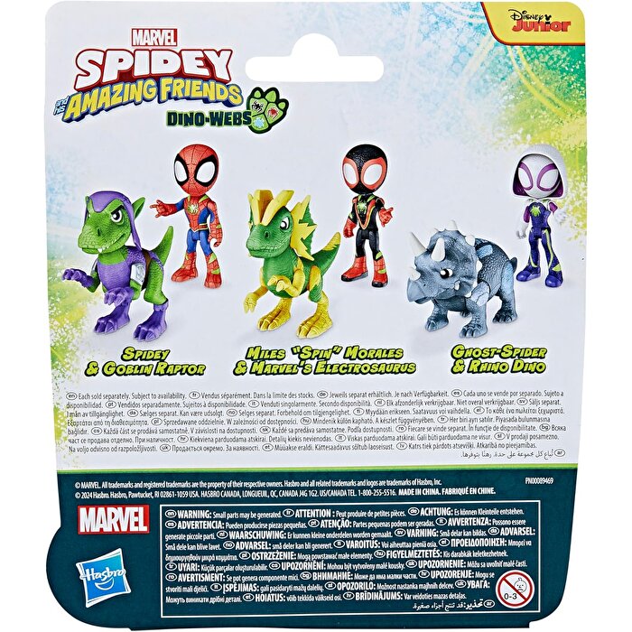 Spidey And His Amazing Friends Dino Webs Spidey & Goblin Raptor G0120