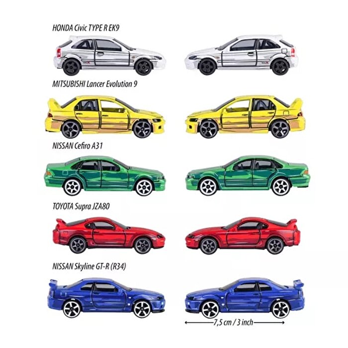 Majorette Japon Serisi 5'li Koleksiyon Paketi