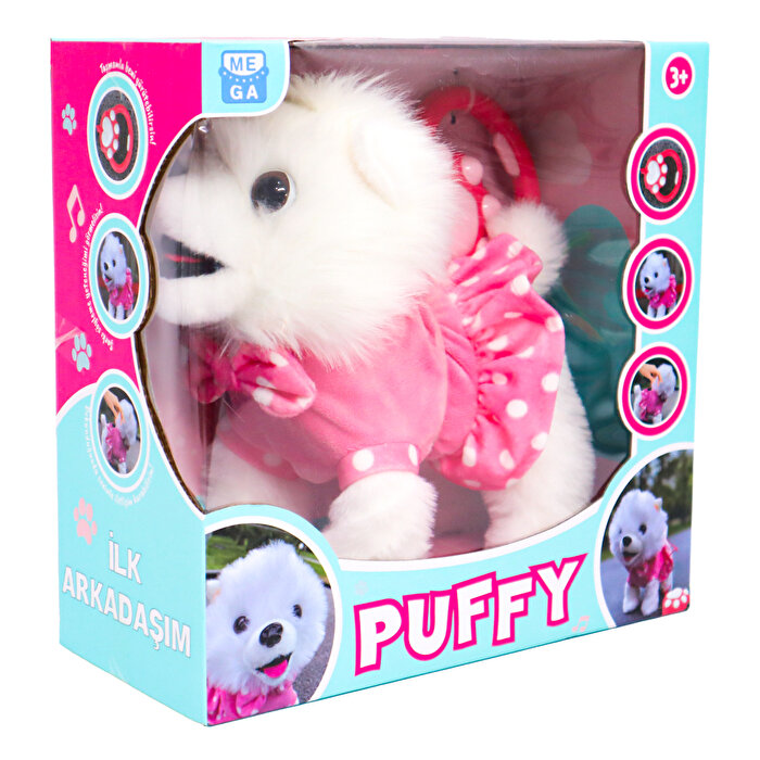 Pilli Sesli Yürüyen Sevimli Köpek Puffy