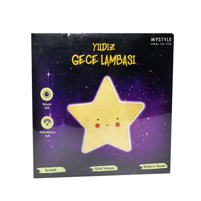 MyStyle Gece Lambaları Sarı Renkli Oda Işığı Yıldız